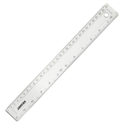 Image of Shatter Resistant 30cm Plastic Ruler by Janrax