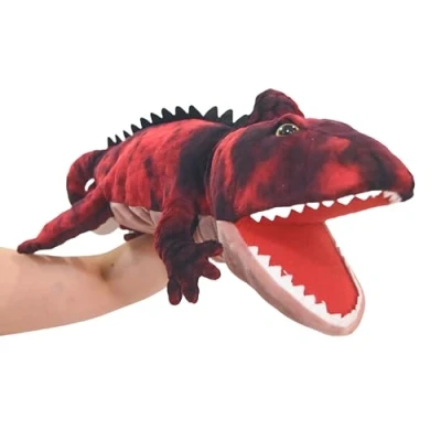 Image of Lilizzhoumax Simulation lizard Hand Puppet Plush Toy Stuffed Animal handpuppet Fluffy Cute Role Playing Child Interactive Early Education Toys Home Decoration Gift for Kids