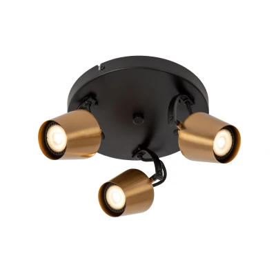 Image of Emile Ceiling spotlight Ø23cm 3xGU10 Matt Gold, Brass