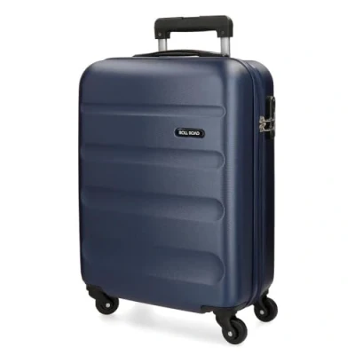 Image of Roll Road Flex Blue Cabin Suitcase 38x54x20 cm Rigid ABS Combination Lock 35 Litre 2.5 kg 4 Wheels Hand Luggage