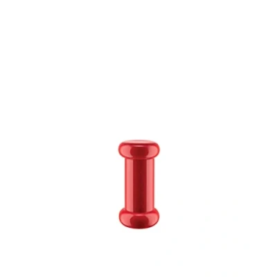 Image of Alessi Salt, Pepper and Spice Grinder in Beech Wood, red 100 Values Collection