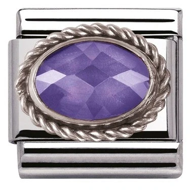 Image of Nomination Purple Cubic Zirconia Charm