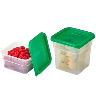 Image of Cambro Containers With Lids 2 Quart and 4 Food Storage Set Pack