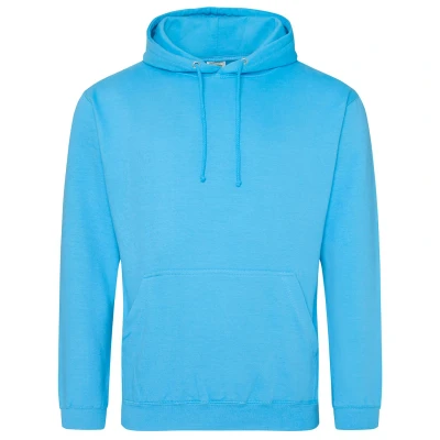 Image of AWDis Men&#039;s College Hoodie, Blue (Hawaiian Blue), X Large