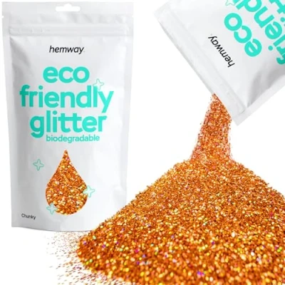 Image of Biodegradable Glitter Copper Holographic Eco Friendly Plant Based Bio Chunky for Face Body Hair Craft Resin Festival Makeup Eyeshadow 100g / 3.5oz