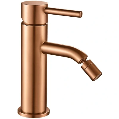 Image of REA Brushed Copper Bidet tap Lungo B1116