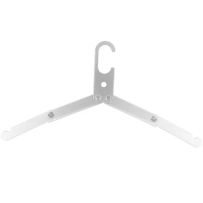 Image of Travel Hanger Portable Folding Aluminum Alloy Clothes Hangers Racks for Outdoor Camping (Silver)