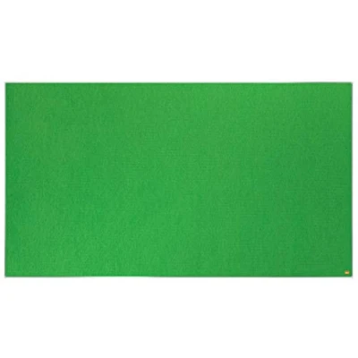 Image of Nobo Widescreen Felt Noticeboard, 1550 x 870 mm, Slim Trim Frame, InvisaMount Mounting System, Impression Pro, Green, 1915427