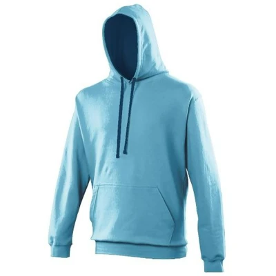 Image of AWDis Men&#039;s Varsity Hoodie, Multicoloured (Hawaiian Blue/Oxford Navy), Medium