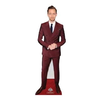 Image of Star Cutouts CS1176 Tom Hiddleston Red Suit Mini Cardboard Cutout