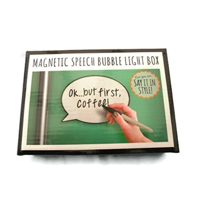 Image of Fizz Creations Magnetic Message Board, Black &amp; White, A6