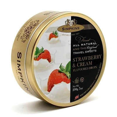 Image of Simpkins Strawberry &amp; Cream Drops Pack of 6