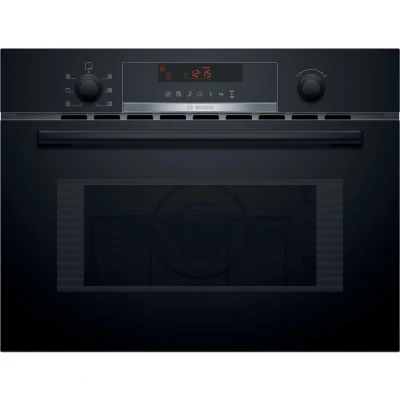 Image of Bosch Home &amp; Kitchen Appliances Serie 4 CMA583MB0B Built In Microwave Oven with Hot Air, 45cm, Black