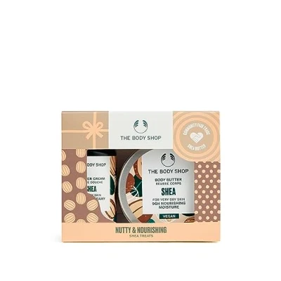 Image of The Body Shop Nutty &amp; Nourishing Shea Treats Care Gift Set, Vegan, 2 Piece Set