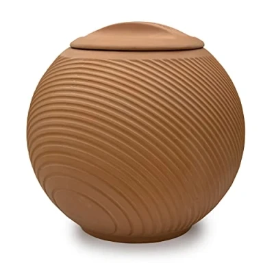 Image of Kikkerland Green Orb Terracotta Planter Home Accessory, Brown, One Size