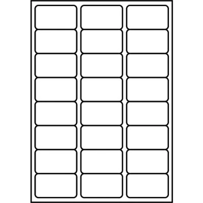 Image of SmithPackaging A4 Self Adhesive Address Labels, 24 Labels Per Sheet, 100 Sheets, 63.5 x 33.9mm 2400