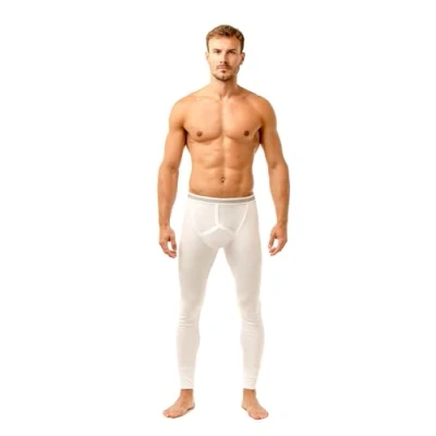 Image of Haigman Men&#039;s 2 Pack Long Thermal Trousers (XXL, UK, 50 52 in, 127 132cm, White)