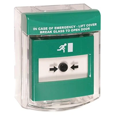Image of Call Point Stopper, Surface Mount, Green, Product Range STI Stoppers, Security Acccessories