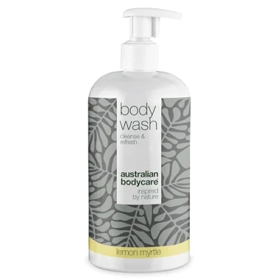 Image of Australian Bodycare Body wash 500 ml Tea Tree Oil + Lemon Myrtle Shower Gel with for Skin, Foot Daily care Relieve spots, pimples, Athlete’s Foot, Ringworm, Fungus
