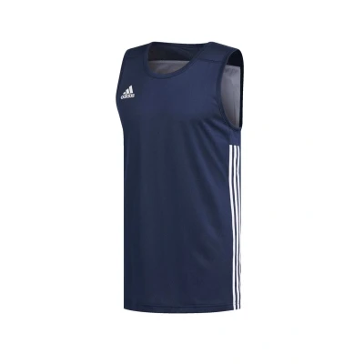 Image of adidas Men&#039;s 3g Spee Rev Jrs T shirt, Collegiate Navy/White, S UK