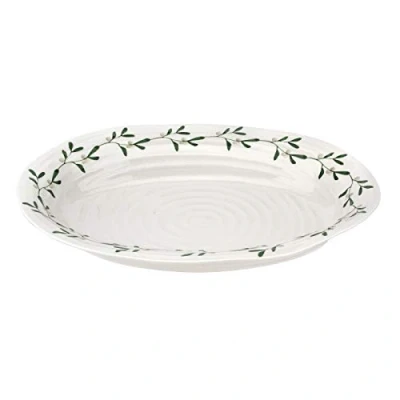 Image of Portmeirion CPXT76838 XG Sophie Conran Garland Oval Platter 14.75 inch (Amor, Mistletoe), Porcelain