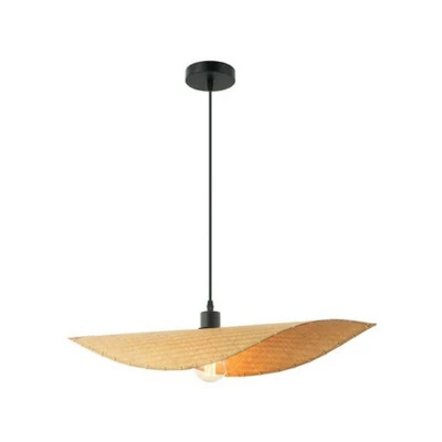 Image of Xeros Dome Pendent Lamp E27 Max 40W Bamboo Natrual