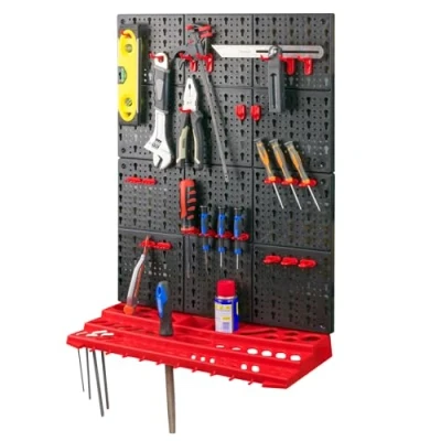 Image of KCT 3 Pcs Wall Mount Tool Board Storage Organiser Workshop Shelves Rack Set