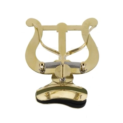 Image of GEWA Marching Music Holder Trumpet Brass Large Lyra 2 Pushers With Clamp for Bell Attachment