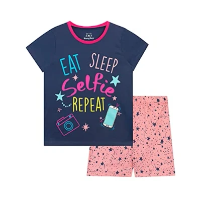 Image of Harry Bear Girls Pyjamas Selfie Multicoloured 9 10 Years