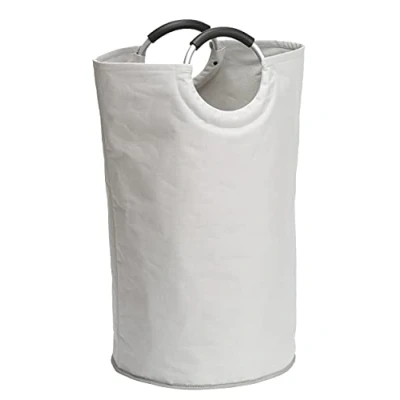 Image of WENKO 3440001100 Laundry Collector Jumbo Stone Shopper Capacity: 69 l, Polyester, 38 x 72 cm, Beige
