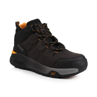 Image of Regatta Professional Men&#039;s Hyperfort Safety Hiker Chestnut Black, Size: UK 6