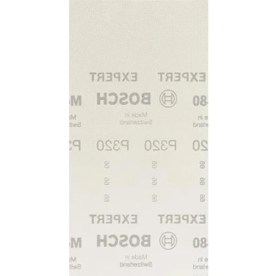 Image of Bosch Professional 50x Expert M480 Sanding Net (for Hardwood, Paint on wood, 115x230 mm, Grit 320, Accessories Orbital Sander)