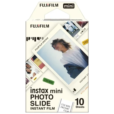 Image of instax mini film, Photo Slide border design, 10 shot pack for use with all series instant cameras and printers