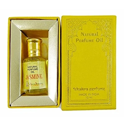 Image of Chakra 100% Pure Natural Perfume Jasmine Oil Fragrance 10ml