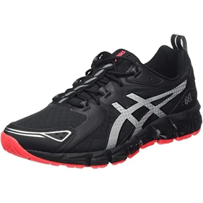 Image of ASICS Men&#039;s Gel Quantum 180 LITE Show Sneaker, Black Pure Silver, 9 UK