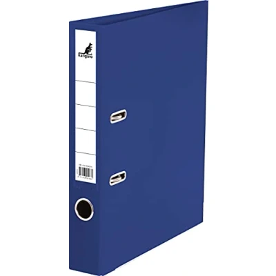Image of Kangaro Polypropylene Plastic Folder 5 cm Spine Width DIN A4 Colour Dark Blue (Ring Binder, Lever Arch Folder, Letter Folder)