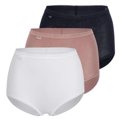 Image of Sloggi Womens Basic+ Maxi C3p Underwear, Multiple Colours 16, 14 UK