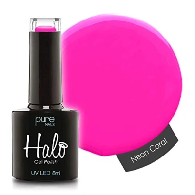 Image of Halo Gel Polish *Full Range 8ml* **CHOOSE YOUR COLOUR(S)** (Neon Coral N2832)