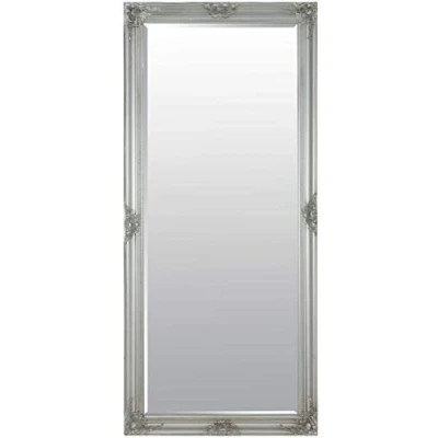 Image of Barcelona Trading Kingsbury Large Classic Style Shabby Chic Frame Leaner/Wall Mirror 74cm (29&quot;) by 161cm (63.5&quot;), Silver