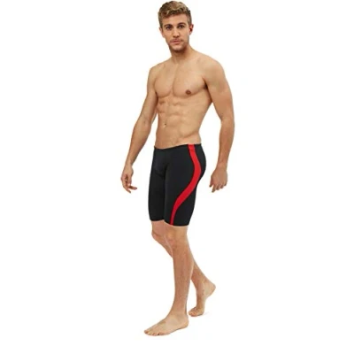 Image of Maru Men&#039;s Panel Pacer Jammer Black/Red, 32in