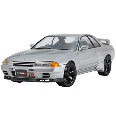 Image of Tamiya 300024341 NISSAN SKYLINE Vehicle 24341 000 1:24, GT R (R32) Nismo Stand Model Building, Not Painted