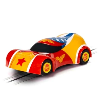 Image of Micro Scalextric Cars Justice League Wonder Woman Toy Slot Car for use with Race Tracks or Set Small Kids Gift Ideas Boy/Girl Ages 4+, Accessories