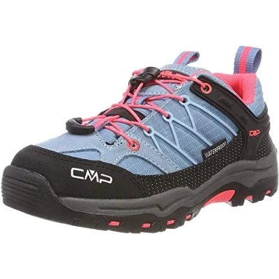 Image of CMP Rigel Low, Unisex Kids’ Low Rise Hiking Shoes, Turquoise (Clorophilla Red Fluo 89bd), 11 UK (30 EU)