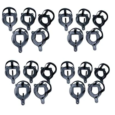Image of AMKA Snaffle Holder Set with 20 Pieces Black Hooks Bridle Additional