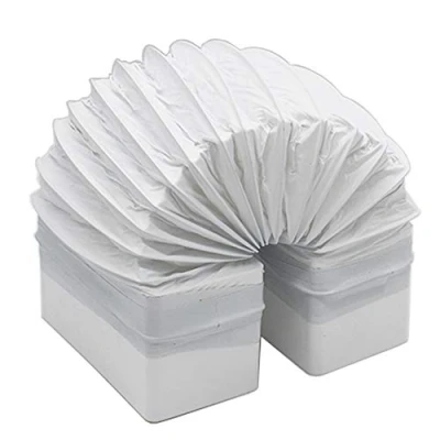 Image of Kair Rectangular Flexible Bend 150mm x 70mm 500mm Length PVC Hose
