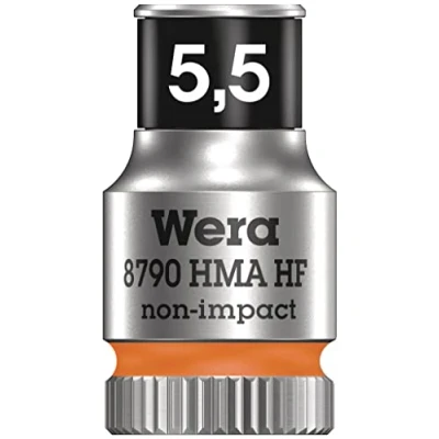 Image of 8790 HMA HF Zyklop socket with 1/4&quot; drive holding function, 5,5 mm