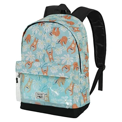 Image of Oh My Pop! Lazy Clear HS Backpack, Turquoise