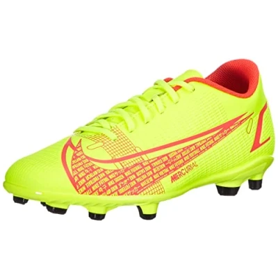 Image of NIKE Vapor 14 Club FG/MG Mens Football Boots CU5692 Sneakers Shoes (UK 8 US 9 EU 42.5, Volt Bright Crimson 760)