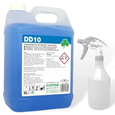 Image of Clover Chemicals DD10 5L and 750ml Trigger Spray Bottle