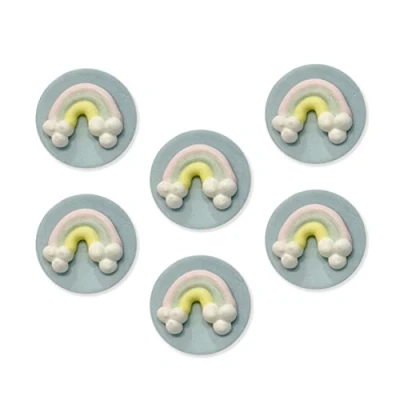 Image of Anniversary House Pastel Rainbow Sugarcraft Toppers, SF599